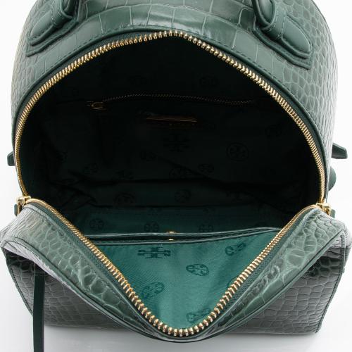 Tory burch croc online backpack