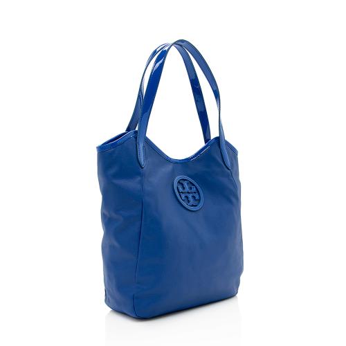 Tory Burch Dipped Canvas Stacked Logo NS Tote