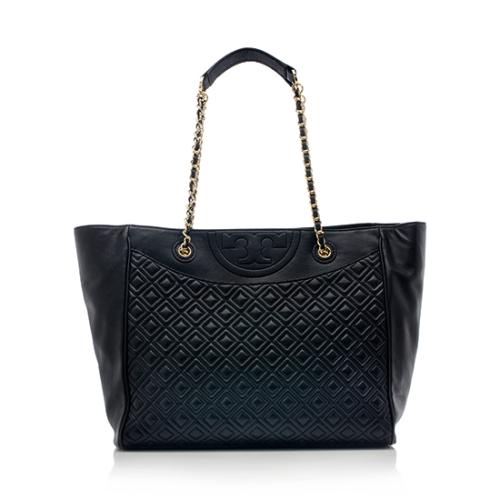 Tory Burch Quilted Leather Fleming Tote