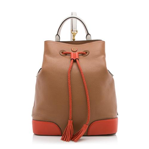Tory Burch Leather Colorblock Frances Backpack - FINAL SALE