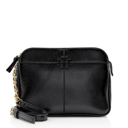 Tory Burch Grained Patent Leather Chain Crossbody Bag