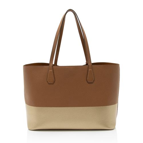 Tory Burch Leather Colorblock Perry Tote