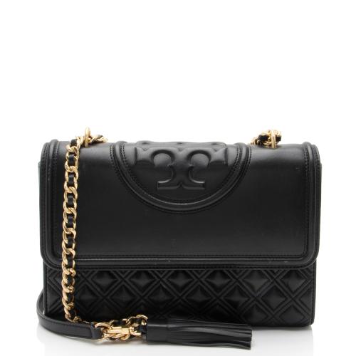Tory Burch Leather Fleming Convertible Shoulder Bag
