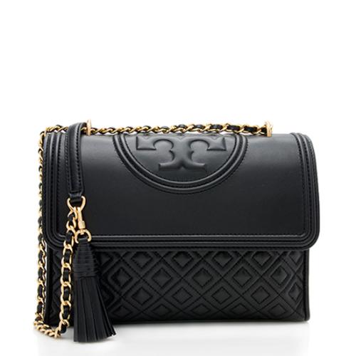 Tory Burch Leather Fleming Convertible Shoulder Bag