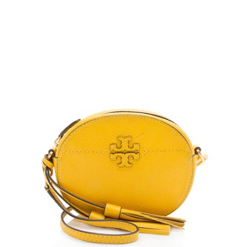 Tory Burch Leather McGraw Round Crossbody Bag - FINAL SALE | [Brand:  id=252, name=Tory Burch] Handbags | Bag Borrow or Steal