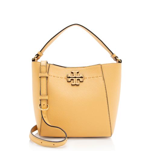 Tory Burch Leather Mcgraw Small Bucket Bag
