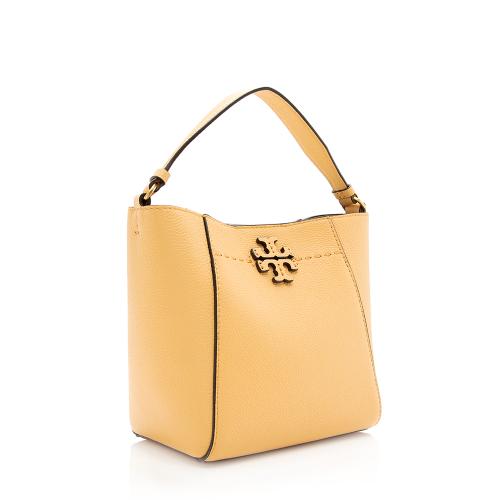 Tory Burch Leather Mcgraw Small Bucket Bag