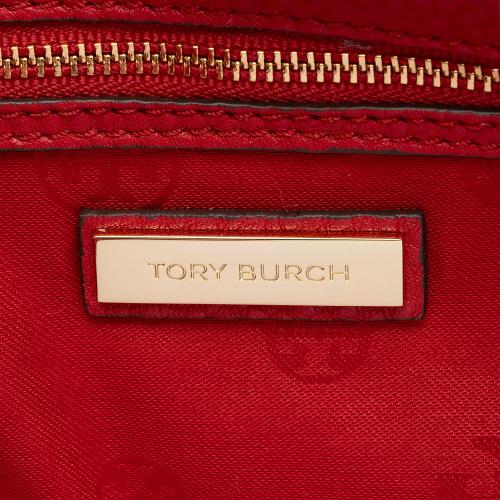 Tory Burch Leather Robinson Triple Zip Dome Satchel