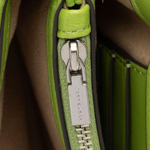 Tory Burch Leather Striped Kira Bombe Mini Top Handle Shoulder Bag