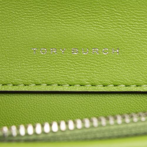Tory Burch Leather Striped Kira Bombe Mini Top Handle
