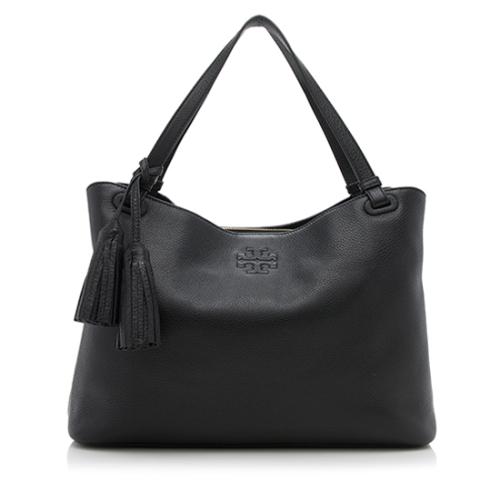 Tory Burch Leather Thea Center-Zip Tote