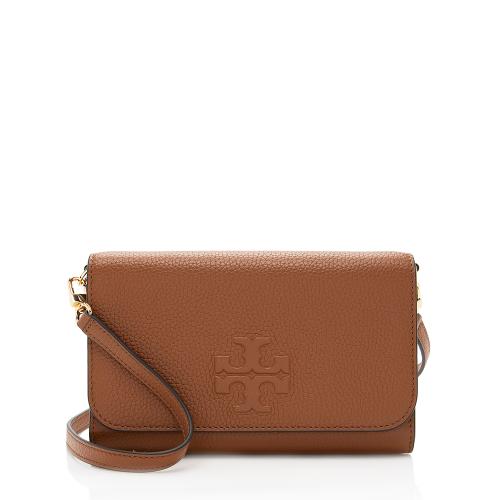 Tory Burch Leather Thea Flat Wallet Crossbody Bag