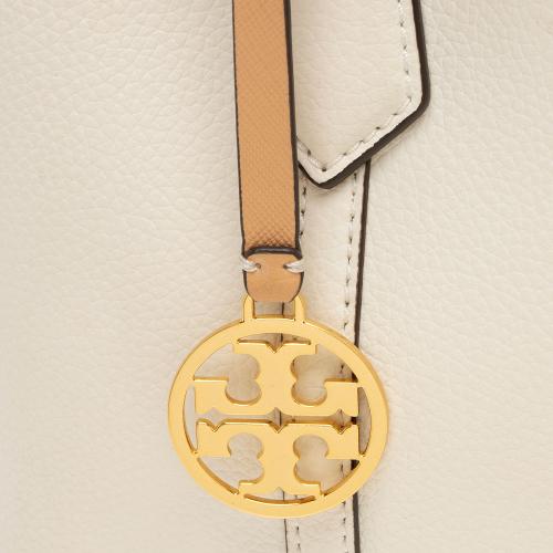 Tory Burch Leather Triple Compartment Small Tote 