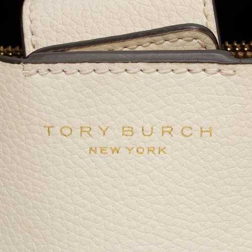 Tory Burch Leather Triple Compartment Small Tote 