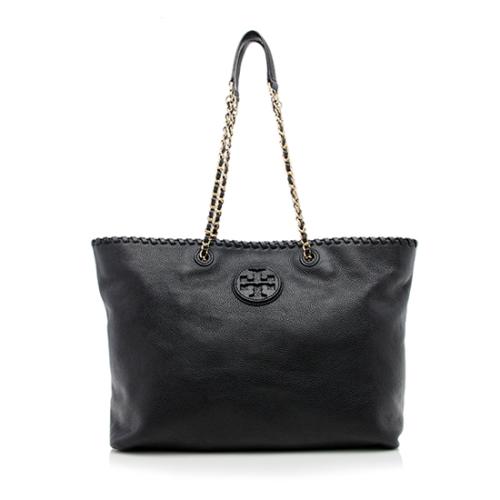 Tory Burch Leather Marion East/West Tote | [Brand: id=252, name=Tory Burch]  Handbags | Bag Borrow or Steal