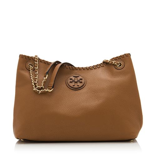Tory Burch Leather Marion Small Slouchy Tote | [Brand: id=252, name=Tory  Burch] Handbags | Bag Borrow or Steal