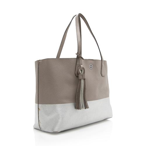Tory Burch Metallic Leather Perry Tote - FINAL SALE