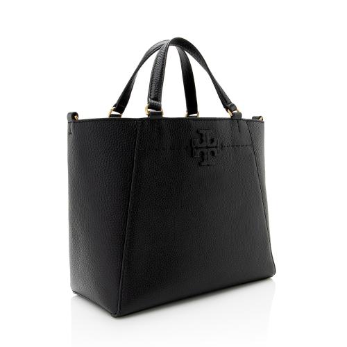 Tory Burch Pebbled Leather McGraw Carryall Small Tote