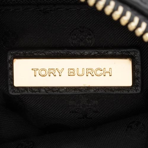Tory Burch Pebbled Leather Taylor Fold Over Mini Crossbody Bag
