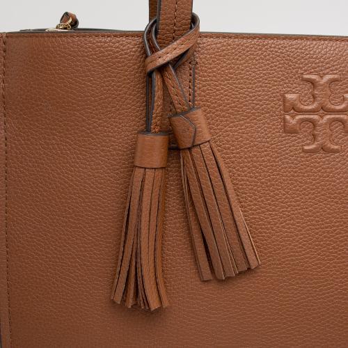 Tory Burch Pebbled Leather Thea Tassel Large Tote
