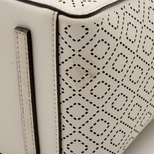 Tory Burch Perforated Leather Robinson Small Tote