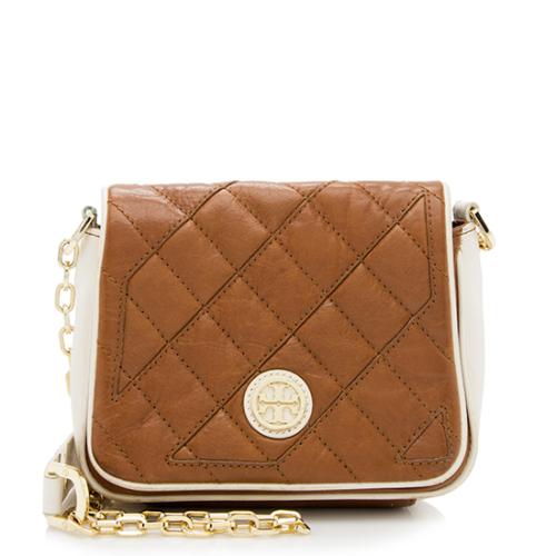 Tory Burch Quilted Leather Cut-Out Mini Shoulder Bag - FINAL SALE | [Brand:  id=252, name=Tory Burch] Handbags | Bag Borrow or Steal