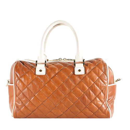 Tory Burch Quilted Leather Cut-Out Satchel