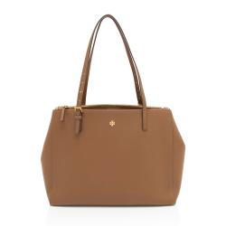 Tory Burch Saffiano Leather Emerson Double Zip Large Tote