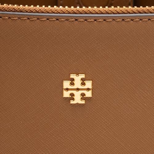 Tory Burch Saffiano Leather Emerson Double Zip Large Tote