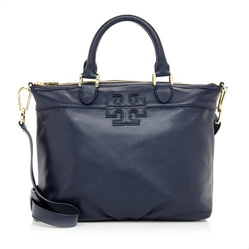 Tory Burch Leather Stacked T Small Satchel