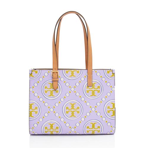 Tory Burch T Monogram Embossed Leather Small Tote
