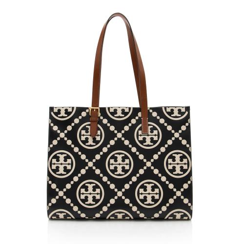 Tory Burch T Monogram Embossed Leather Tote