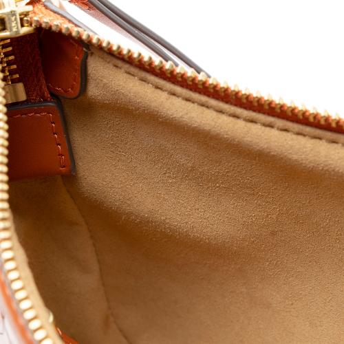 Tory Burch T Monogram Embossed Patent Leather Studio Shoulder Bag