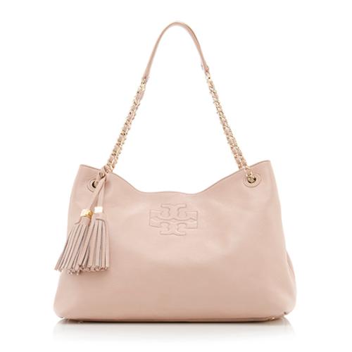 Tory Burch Leather Thea Chain Slouchy Shoulder Bag