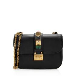 Valentino Calfskin Glam Lock Small Shoulder Bag - FINAL SALE