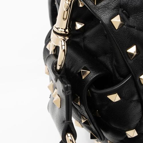 Valentino Lambskin Rockstud Spike Chain Shoulder Bag
