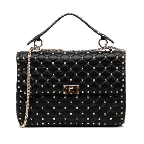 Valentino Large Rockstud Spike Satchel