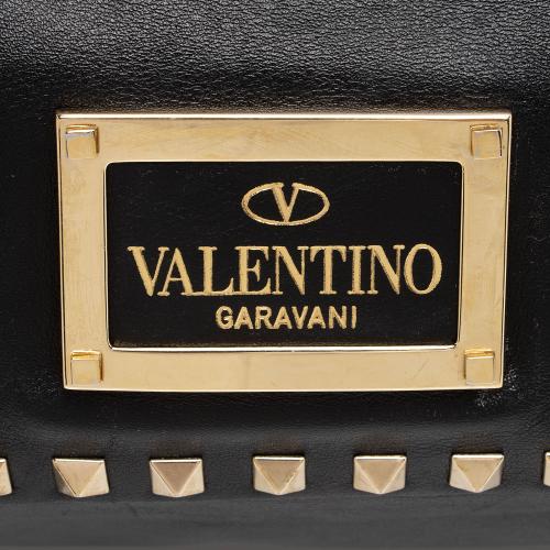 Valentino Leather Rockstud Medium Tote