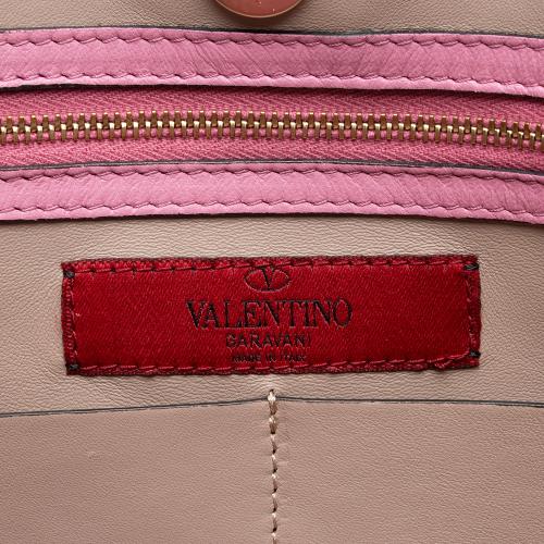 Valentino Leather Rockstud Open Medium Tote