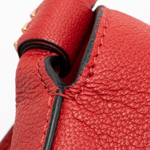 Valentino Leather V-Ring Small Crossbody Bag
