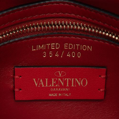 Valentino Calfskin Rockstud Spike Up Shoulder Bag