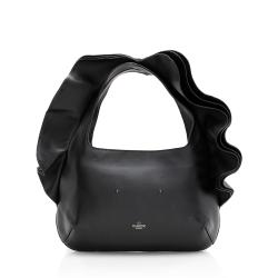 Valentino Nappa Leather Atelier 04 Rouches Edition Ruffle Small Hobo