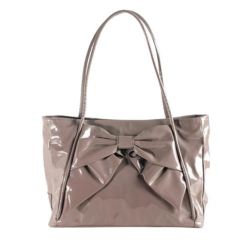 Valentino Patent Leather Betty Bow Tote 