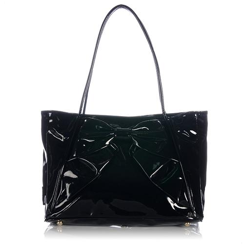 Valentino Patent Leather Betty Lacca Bow Tote