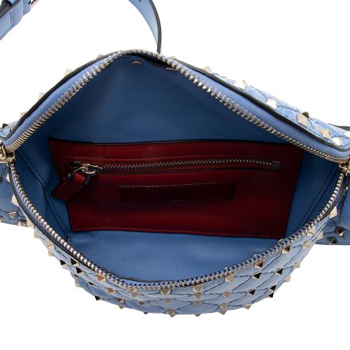 Valentino Patent Leather Rockstud Spike Belt Bag