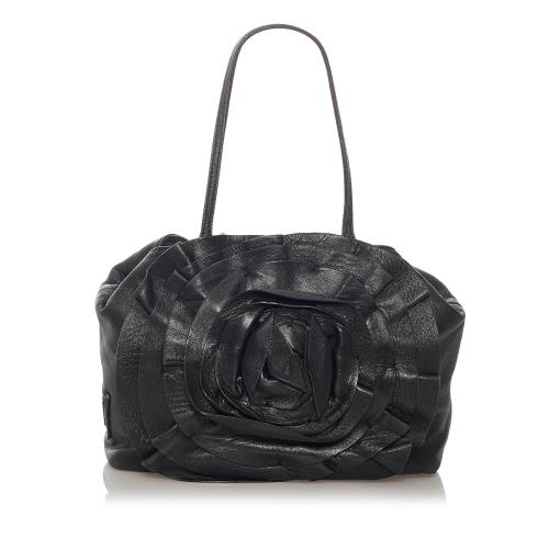 Valentino Petale Leather Shoulder Bag