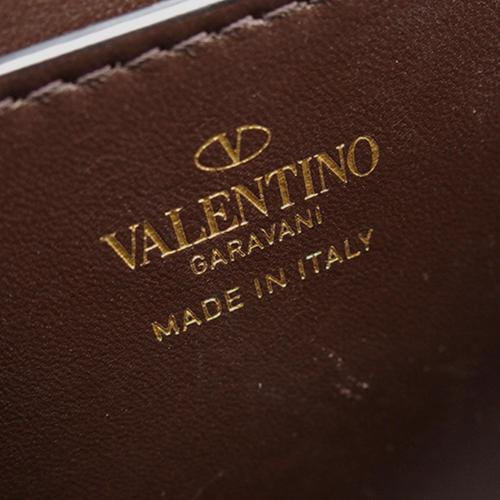 Valentino Raffia One Stud Bag with Chain