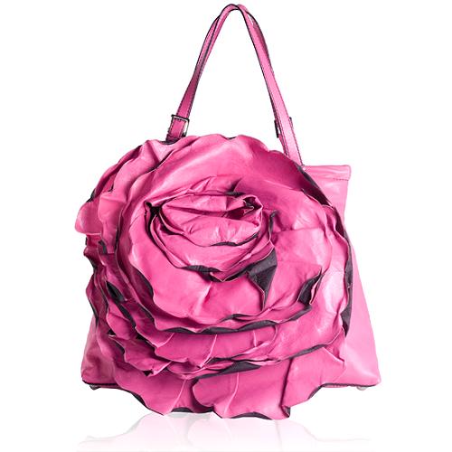 Valentino Rose Shopper Shoulder Handbag