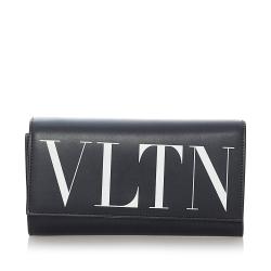 Valentino VLTN Leather Wallet on Strap