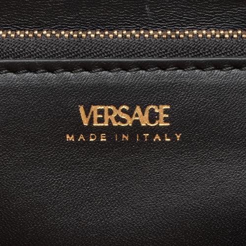 Versace Grained Leather Le Medusa Medium Satchel